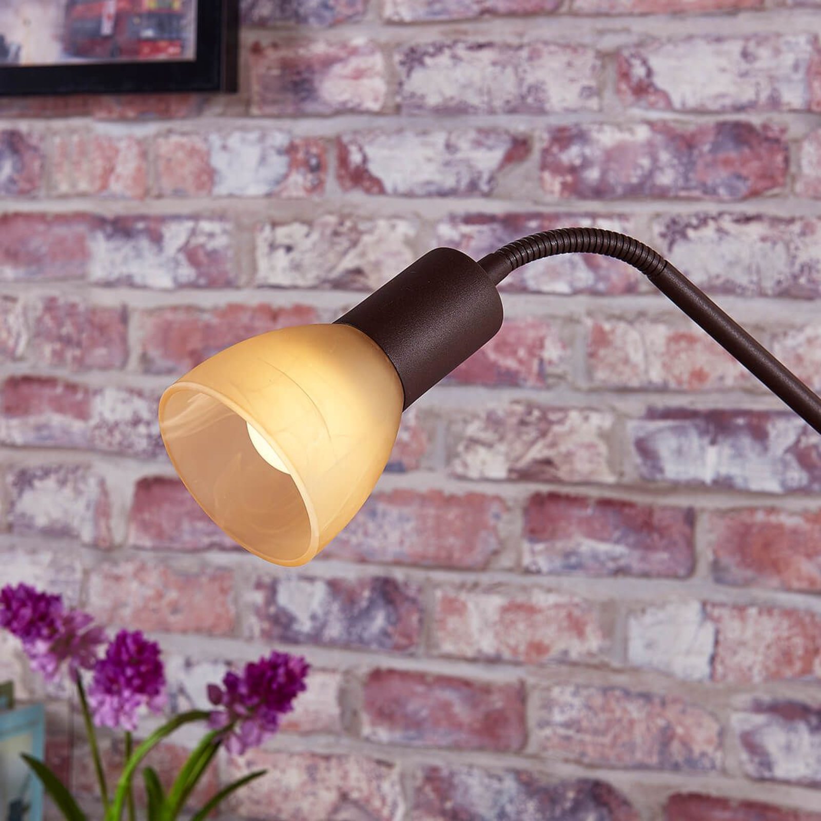 Felicia Vloerlamp Rust/Amber - Lindby