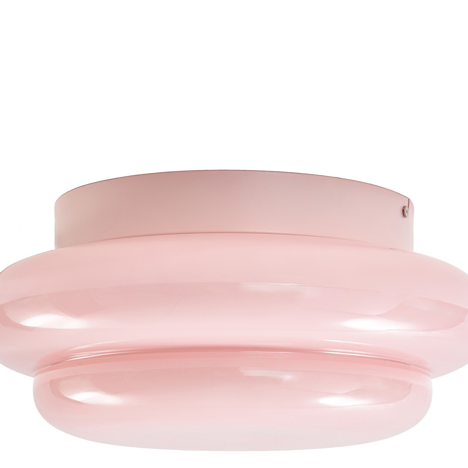 Plafonnier Leilani, rose, E27, Ø 35 cm, verre - Lucande Plafonnier Leilani, rose, E27, Ø 35 cm, verre - Lucande