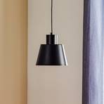 Dunka 1 hängande lampa med metallskärm, svart