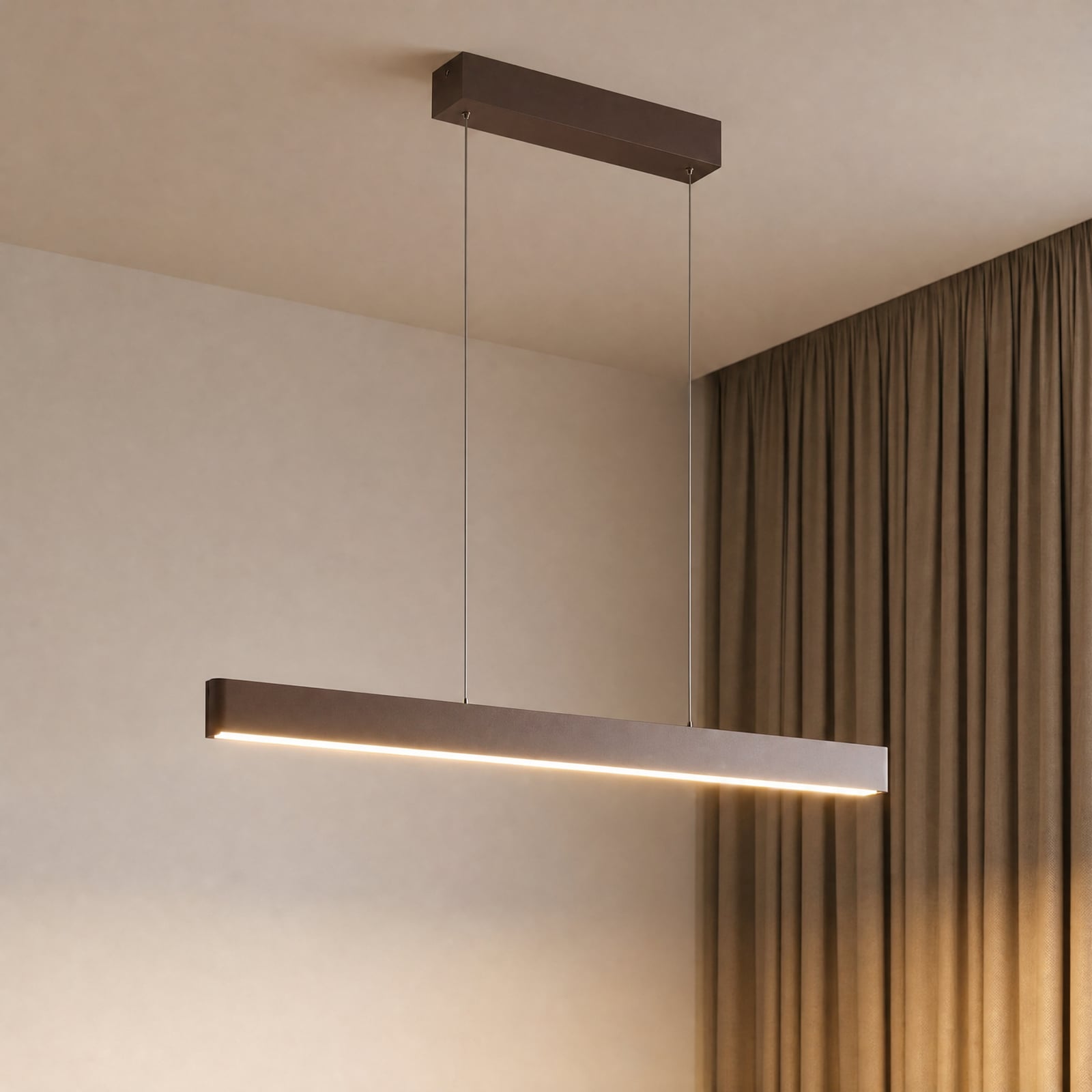 Mylosh LED Smart Pendelleuchte Coffee - Lucande Mylosh LED Smart Pendelleuchte Coffee - Lucande