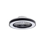 Teleo LED Stropní ventilátor Černá - Lindby