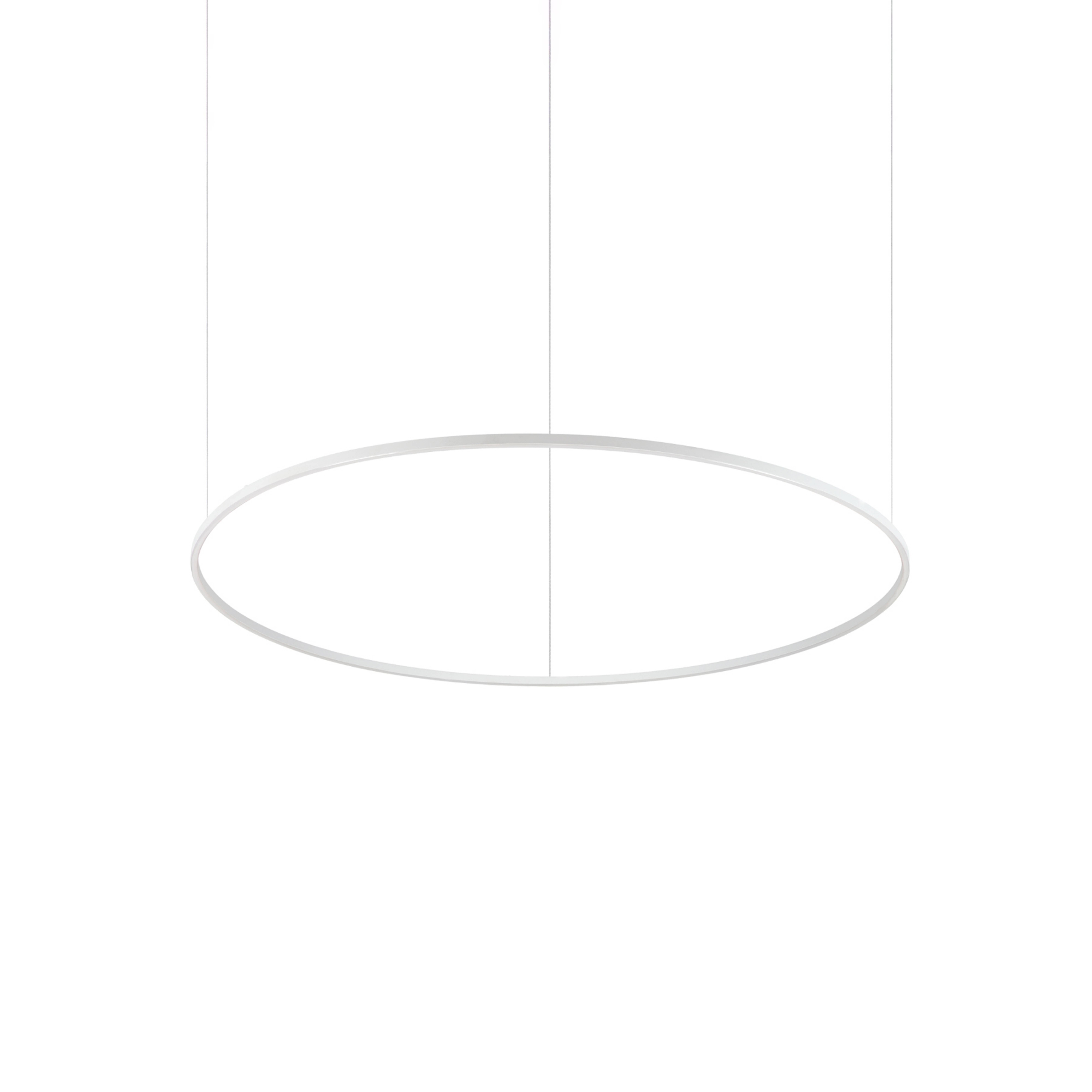 Ideal Lux Lámpara colgante LED Oracle Slim blanca 4.000 K Ø 150 cm