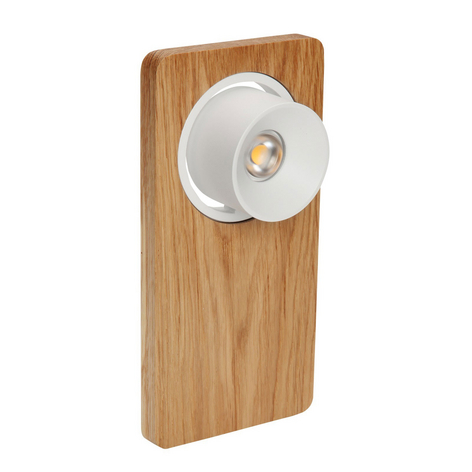 LED-Wandleuchte Beebo W, Eiche