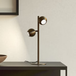 Candeeiro de mesa EGLO BIMEDA 1, cor de bronze, altura 45 cm, 2 lâmpadas.