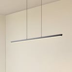 Lucande LED-Hängelampe Solvar, 117 cm, schwarz, CCT, dimmbar