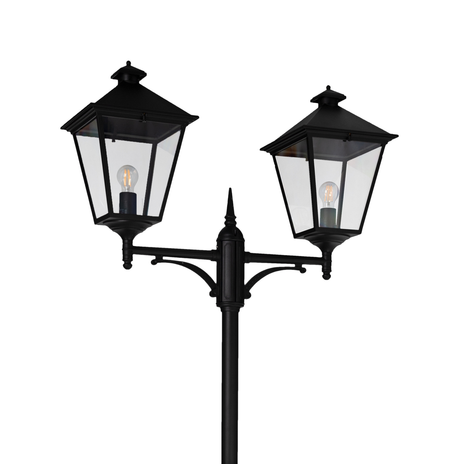 London 2 Lampadaire de Parc Large pour Ancrage Béton Noir - Norlys