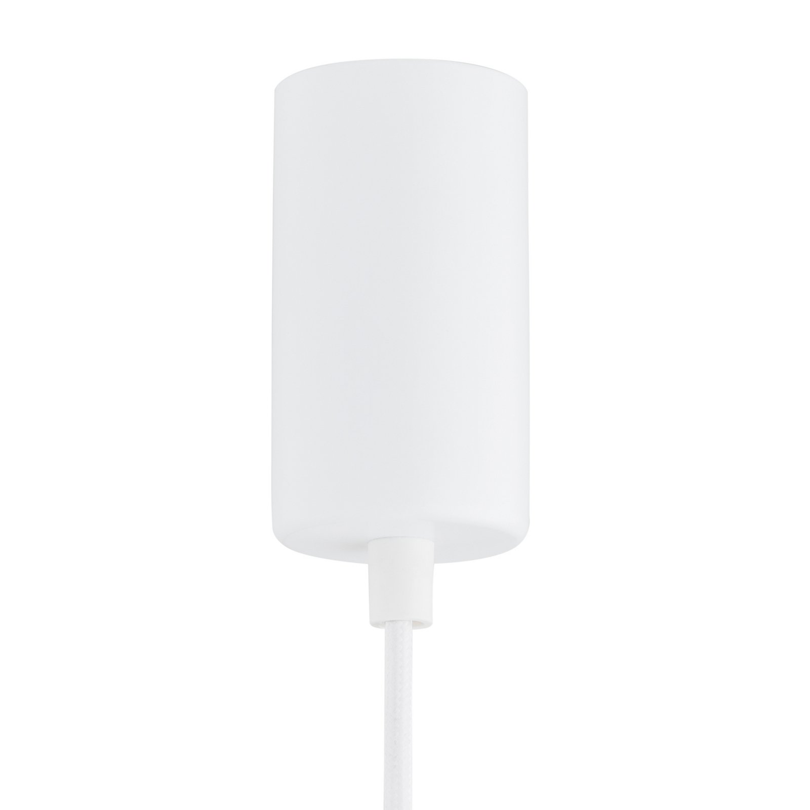 Oman pendant light, glossy white, glass, Ø 14 cm
