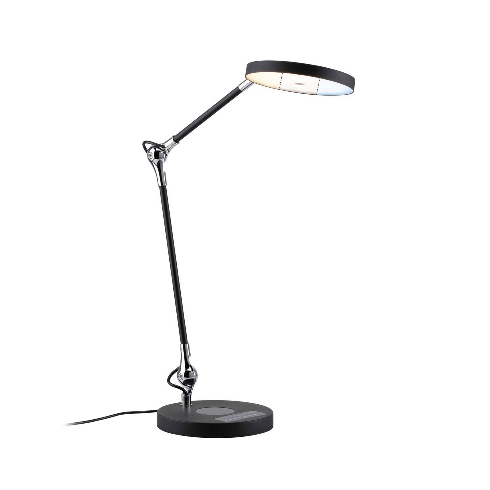 Paulmann LED-Schreibtischleuchte Numis, schwarz, dim, CCT