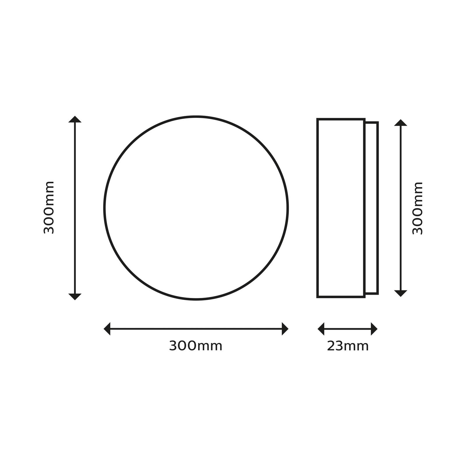 Philips Superslim LED IP44 2 700 K Ø 29,5cm biała