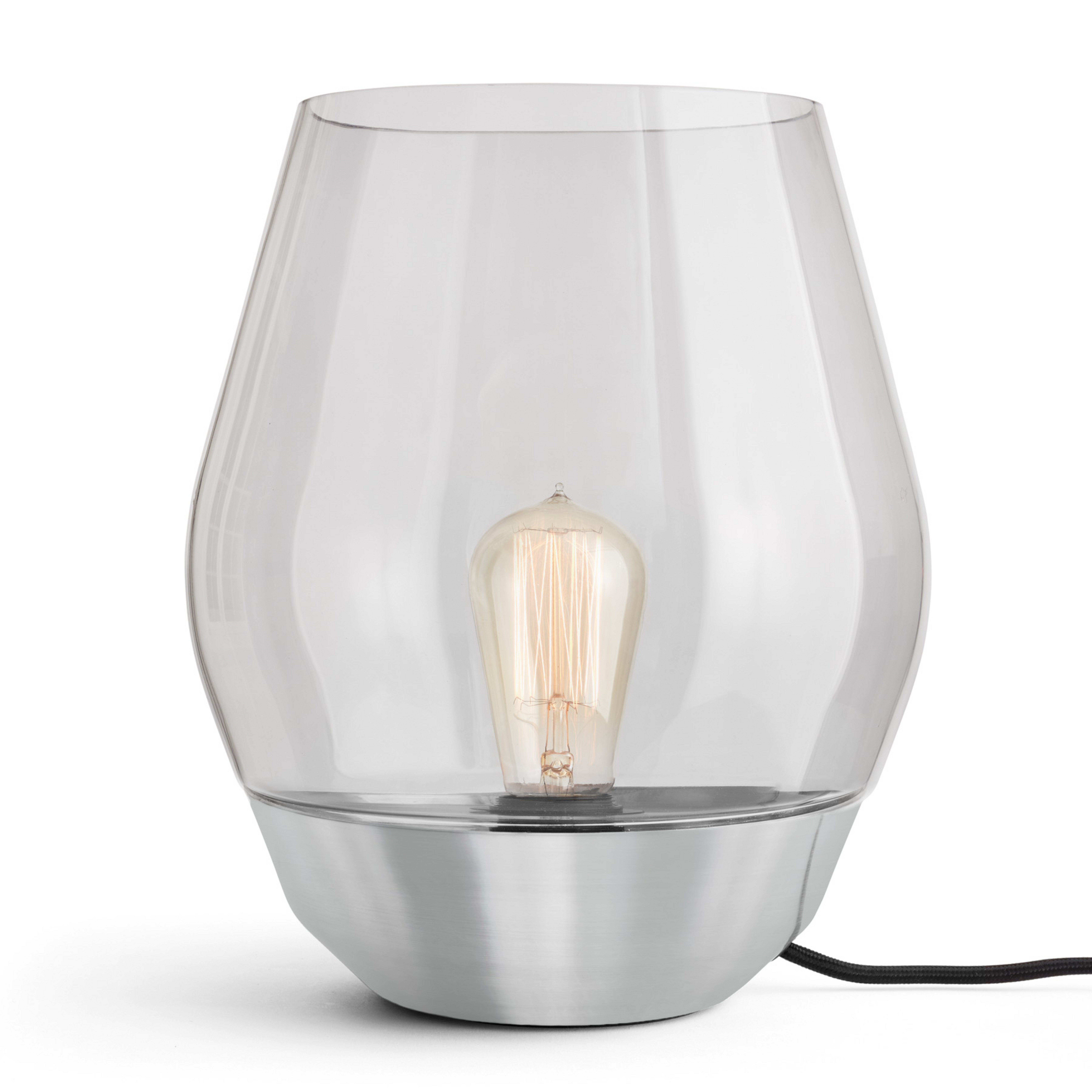 Bowl Lampada da Tavolo Stainless Steel/Smoked - New Works