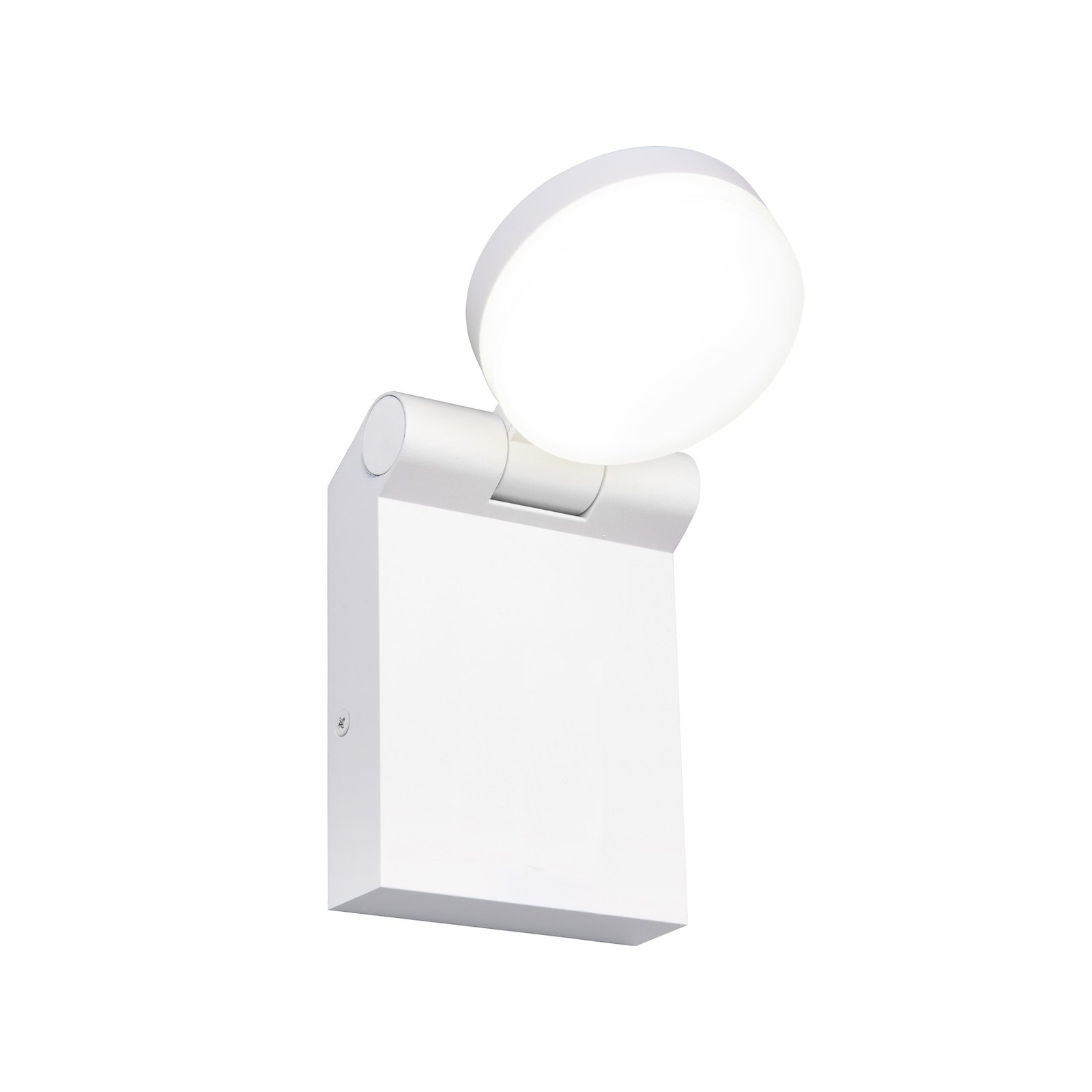 Vonkajšie nástenné svietidlo LED Adour, matná biela, naklápacie, CCT, IP44