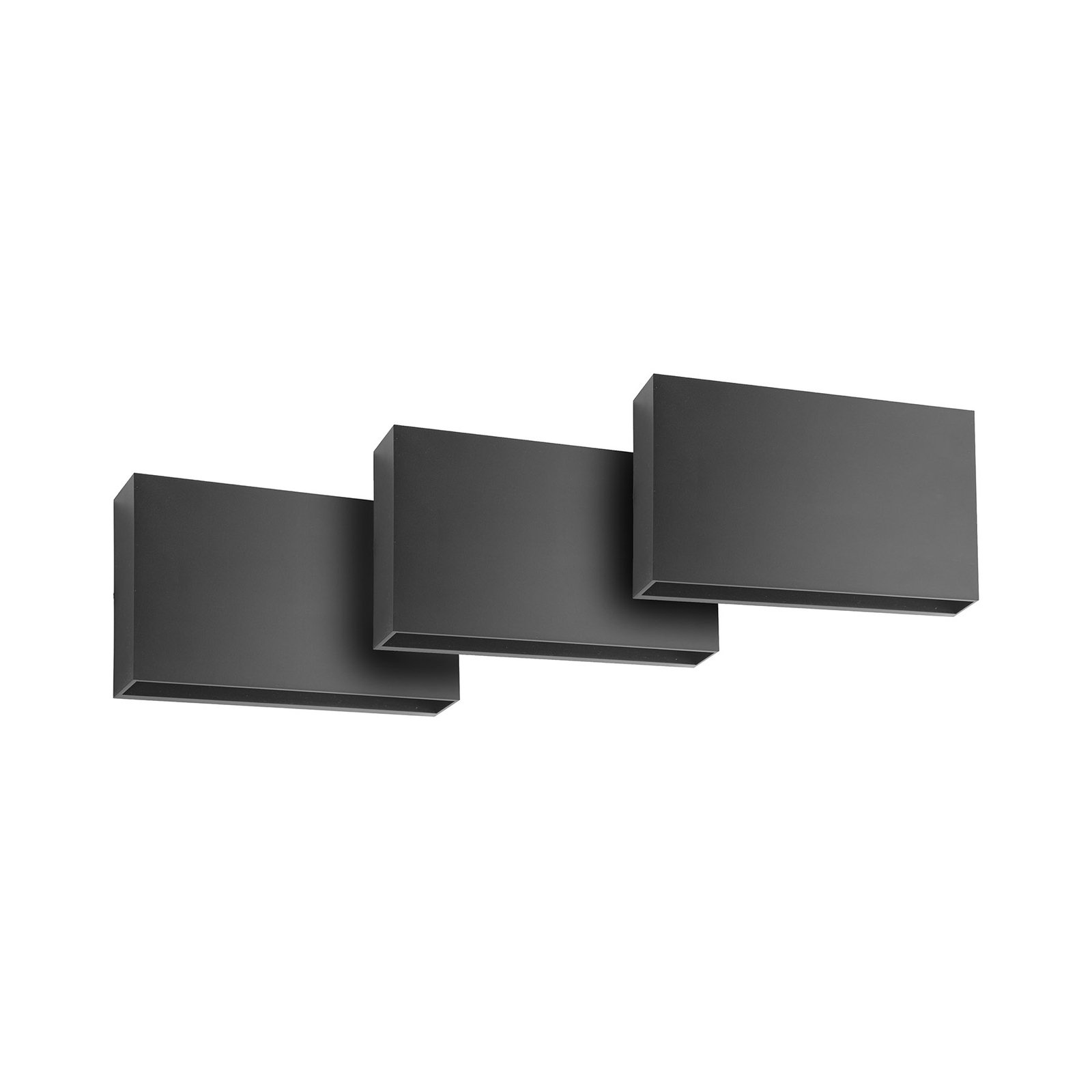 Lindby LED-Außenwandleuchte Jarte, 3er-Set, up/down, IP65