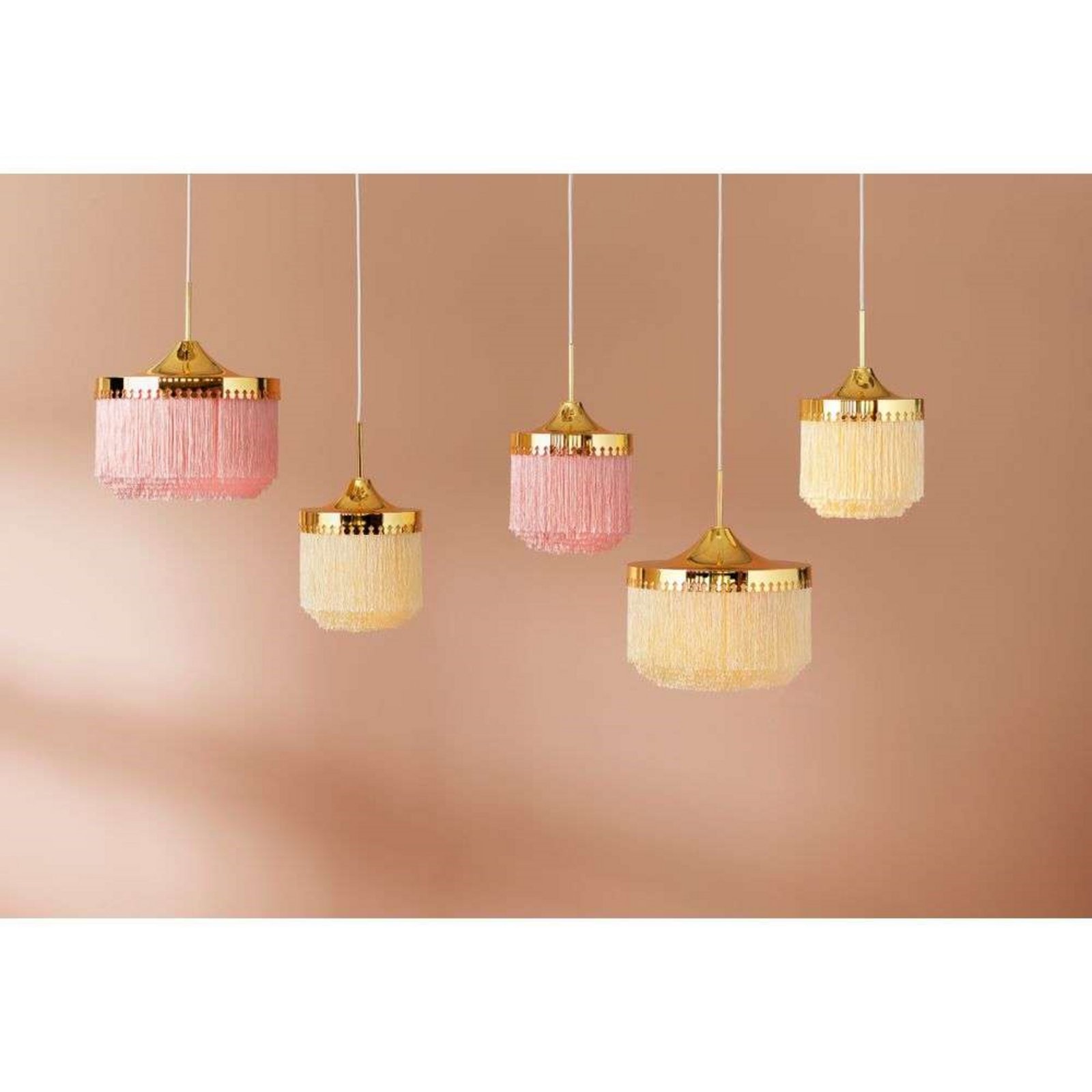 Fringe Pendel Ø20 Pale Pink - Warm Nordic