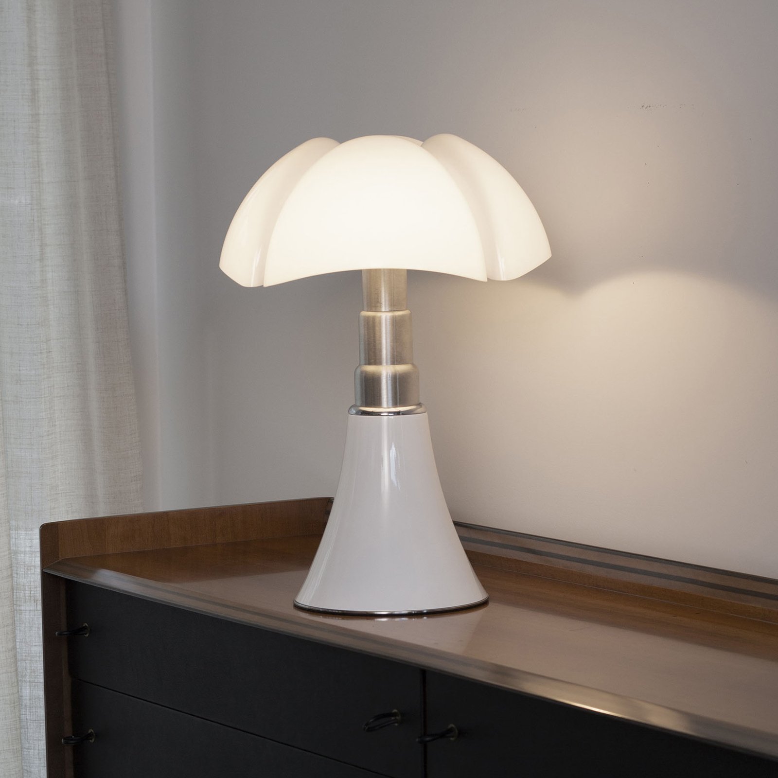 Pipistrello Med Tischlampe, Dimmer, weiß - Martinelli Luce
