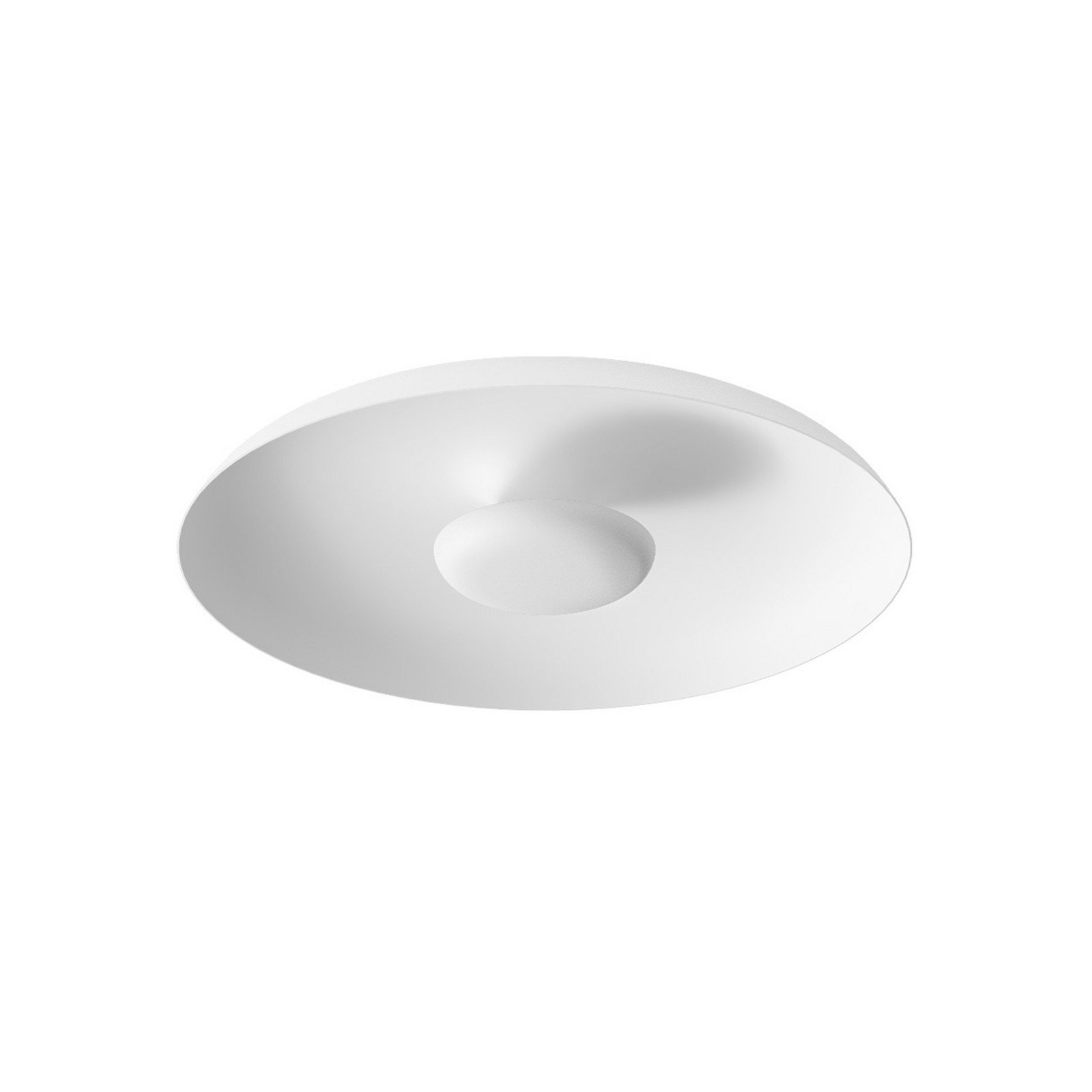 Linea Light Plafonieră LED de tavan Basin_P albă metal Ø 48 cm - Camera de zi / sufragerie - Modern - Aluminiu