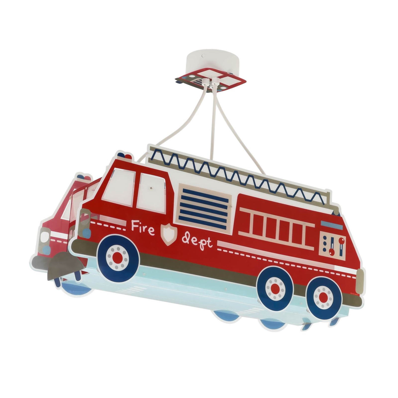 Dalber Fire Truck Hängeleuchte, Feuerwehrauto, rot