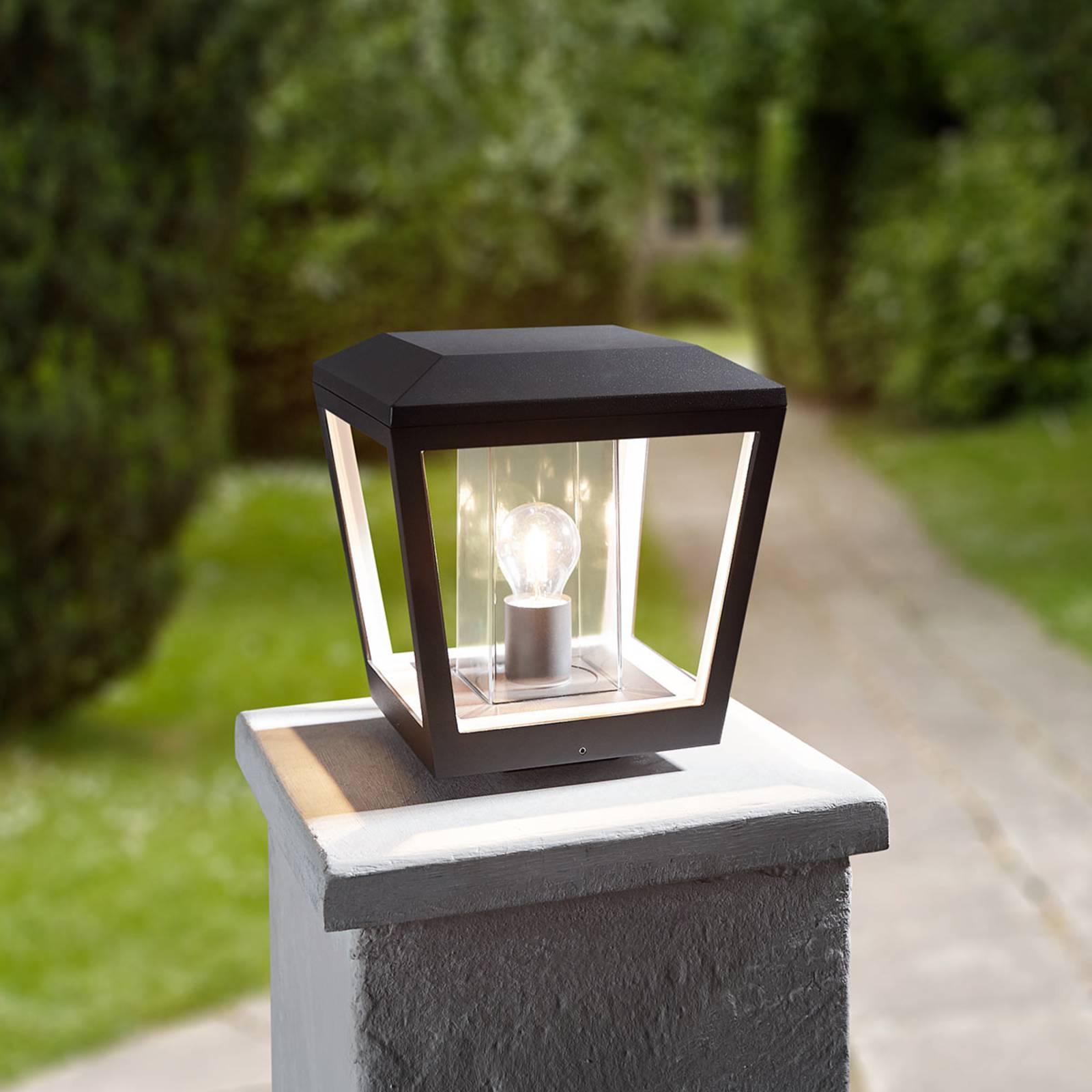 Lucande dunia talapzati lámpa átlátszó lámpaernyővel