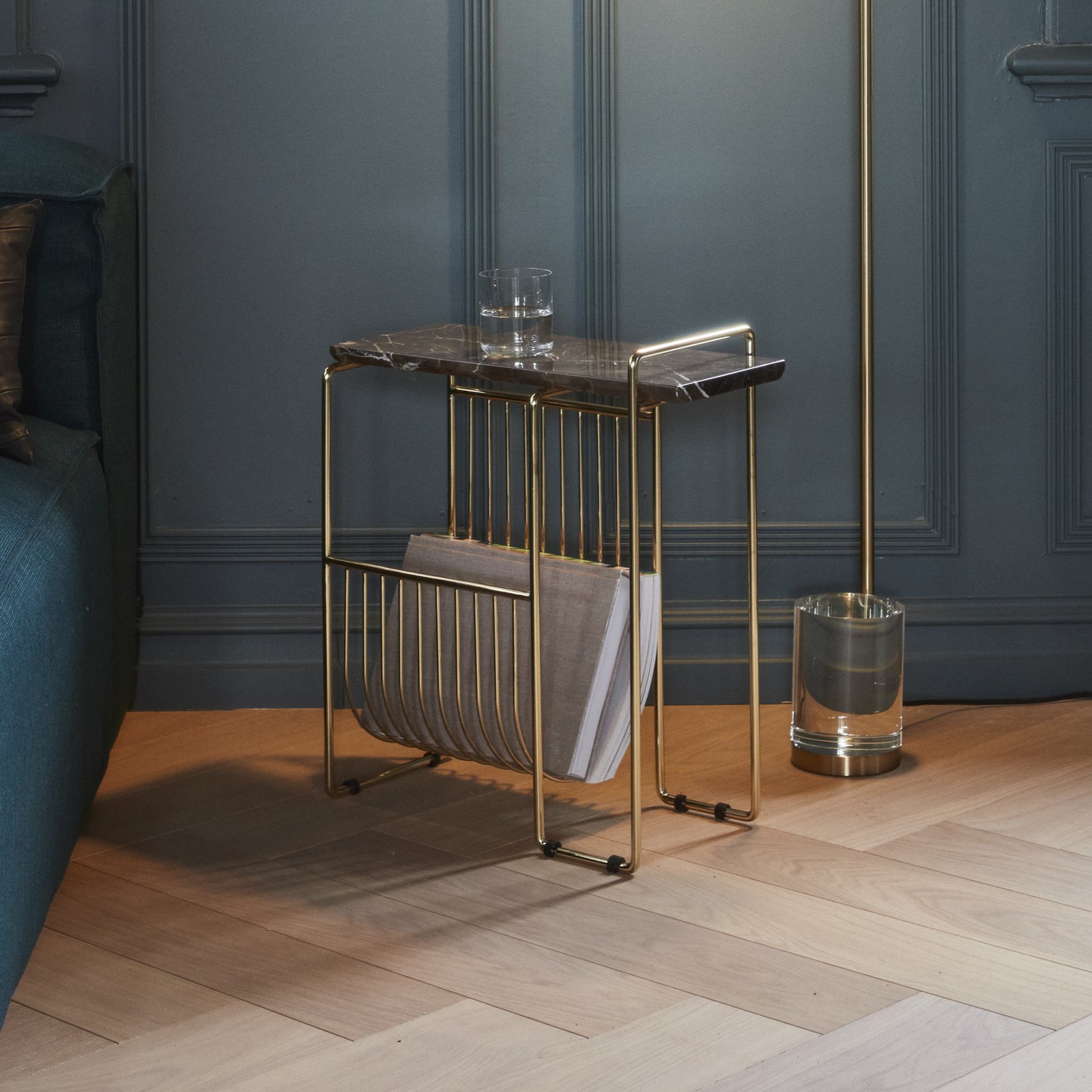 Sino Magazin-Halter Gold/Braun - AYTM
