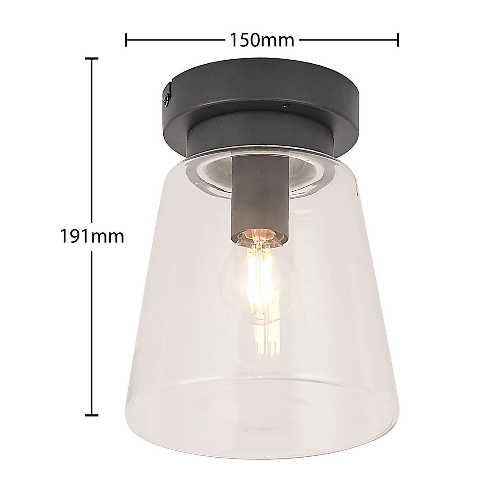 Carmalin Lampa Sufitowa Clear - Lindby
