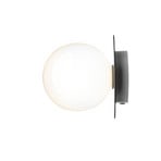 Liila 1 Wand-/Deckenleuchte IP44 Medium Light Silver/Opal White - Nuura