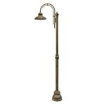 Lamp post Luca in brass antique copper 1-bulb.