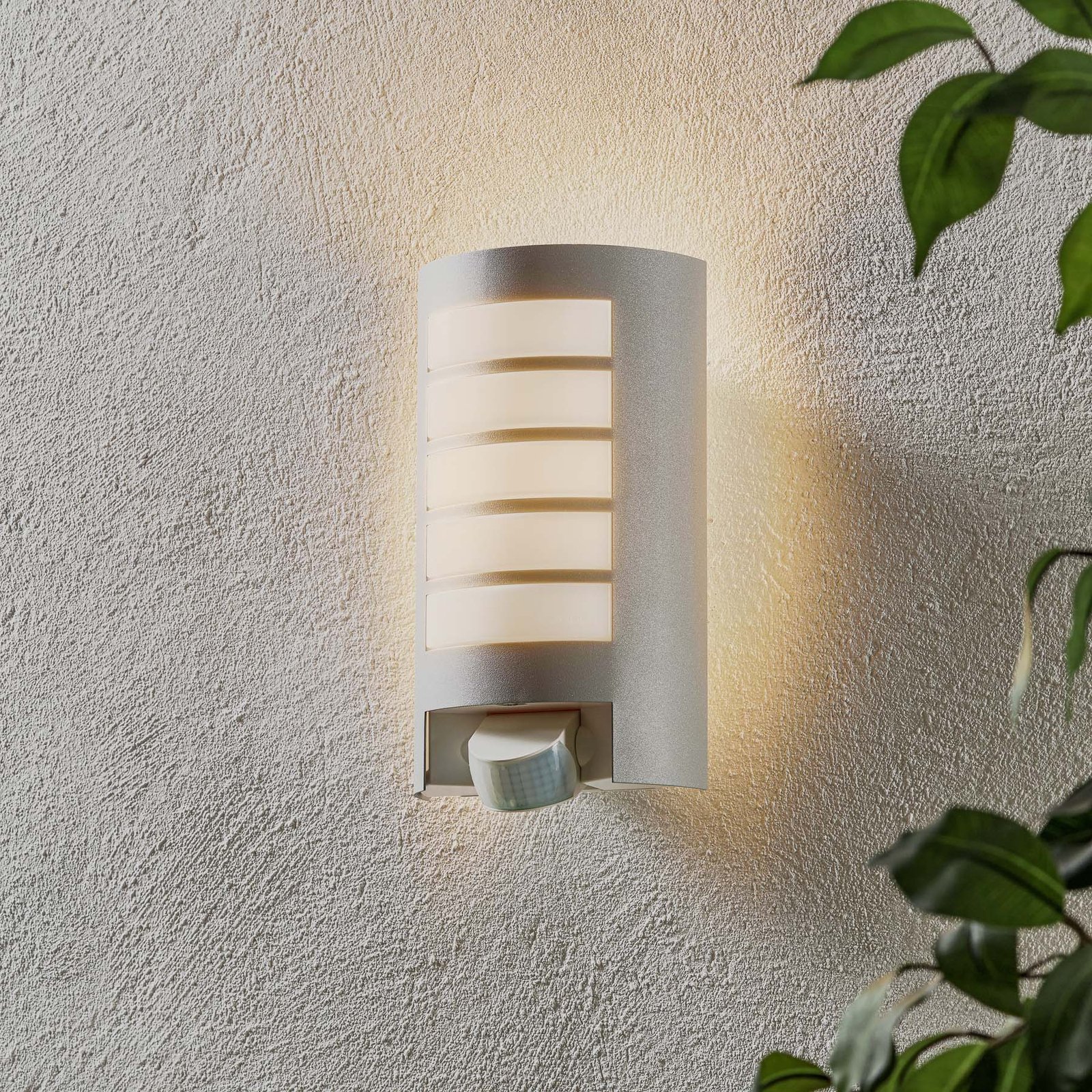 STEINEL L12 sensor outdoor wall light, silver