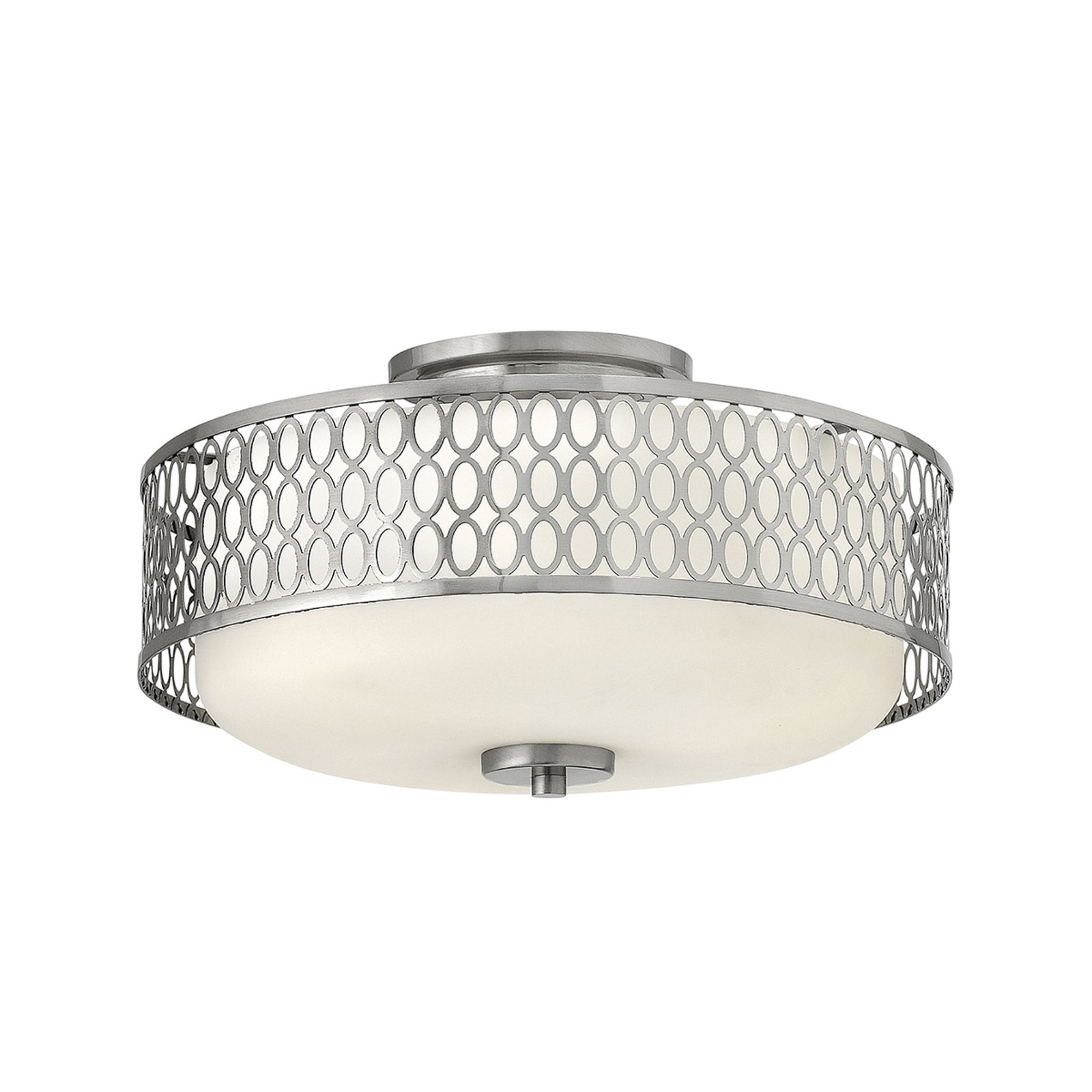 Jules ceiling light, Ø 38.3 cm, brushed nickel