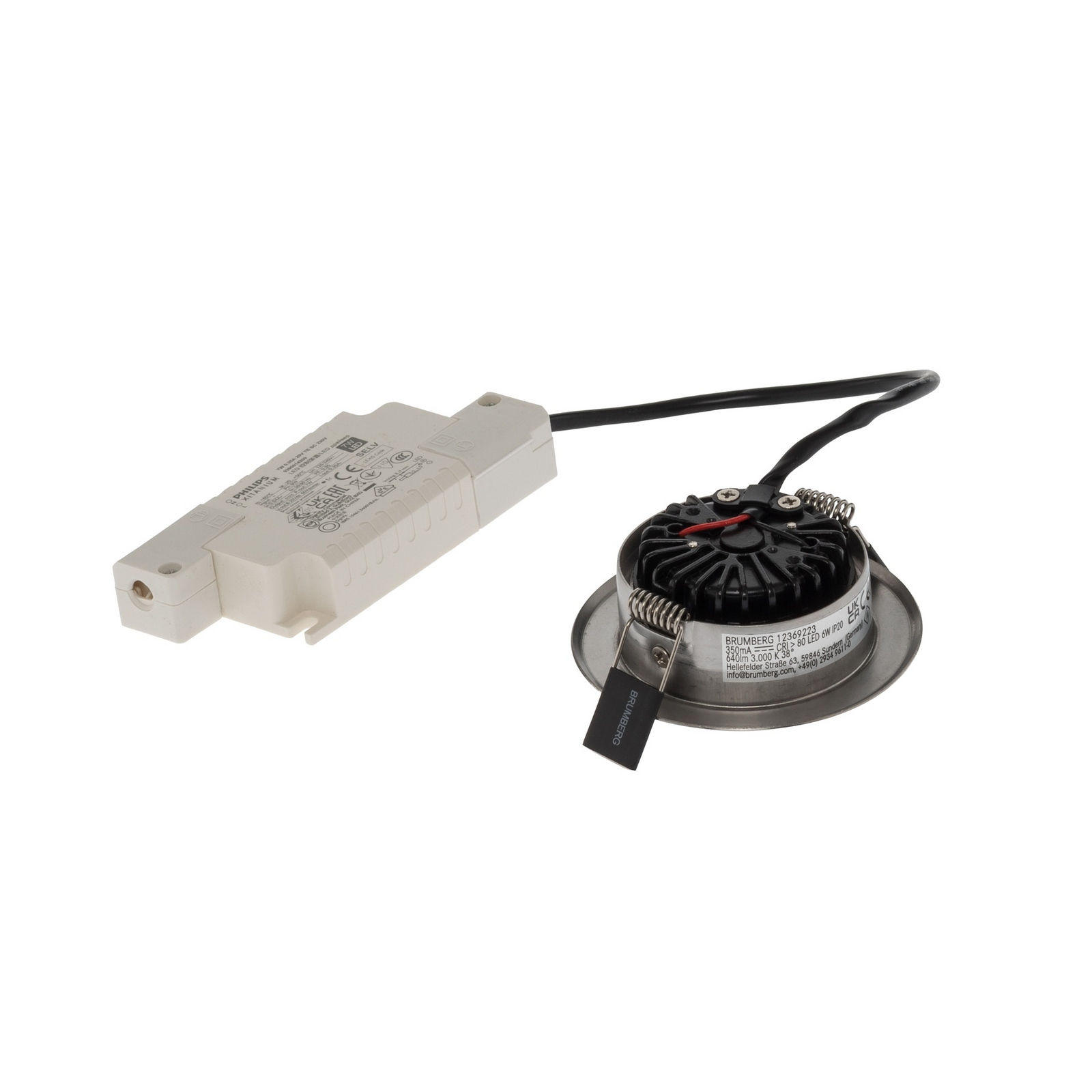 BRUMBERG Spot encastré LED BB09, intensité variable par RC, acier inoxydable BRUMBERG Spot encastré LED BB09, intensité variable par RC, acier inoxydable