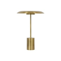 Lámpara de mesa LED Smith puerto USB de metal color bronce