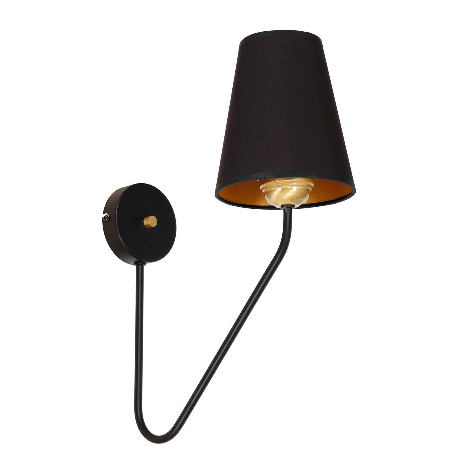 Euluna Wall Light - Living / Dining Room - dimmable - Modern - Black