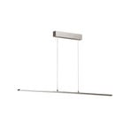 Lámpara colgante LED Marlo, aluminio, longitud 140 cm, CCT, regulador táctil