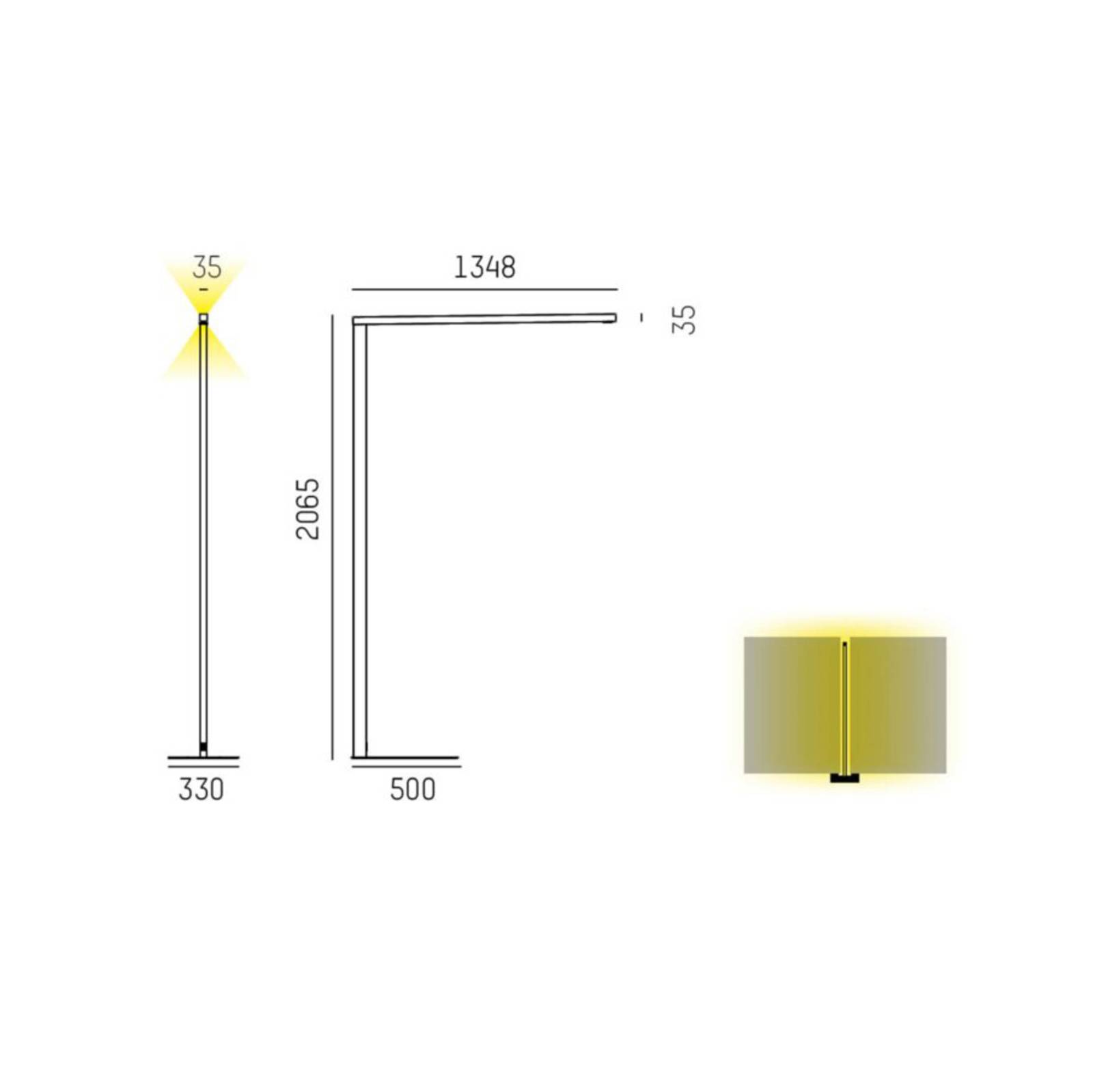Image of Molto Luce Lens Short Double F dimmable, noir 9010506804065