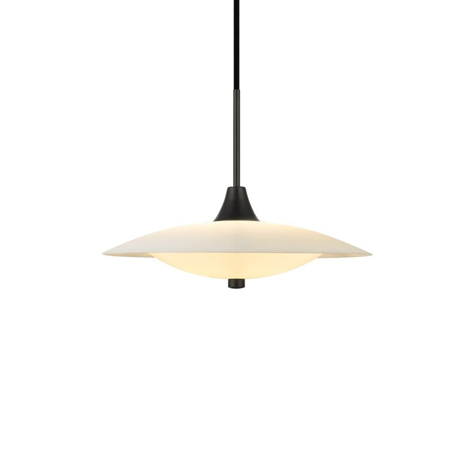 Baroni Taklampa Ø35 Black/Opal - Halo Design