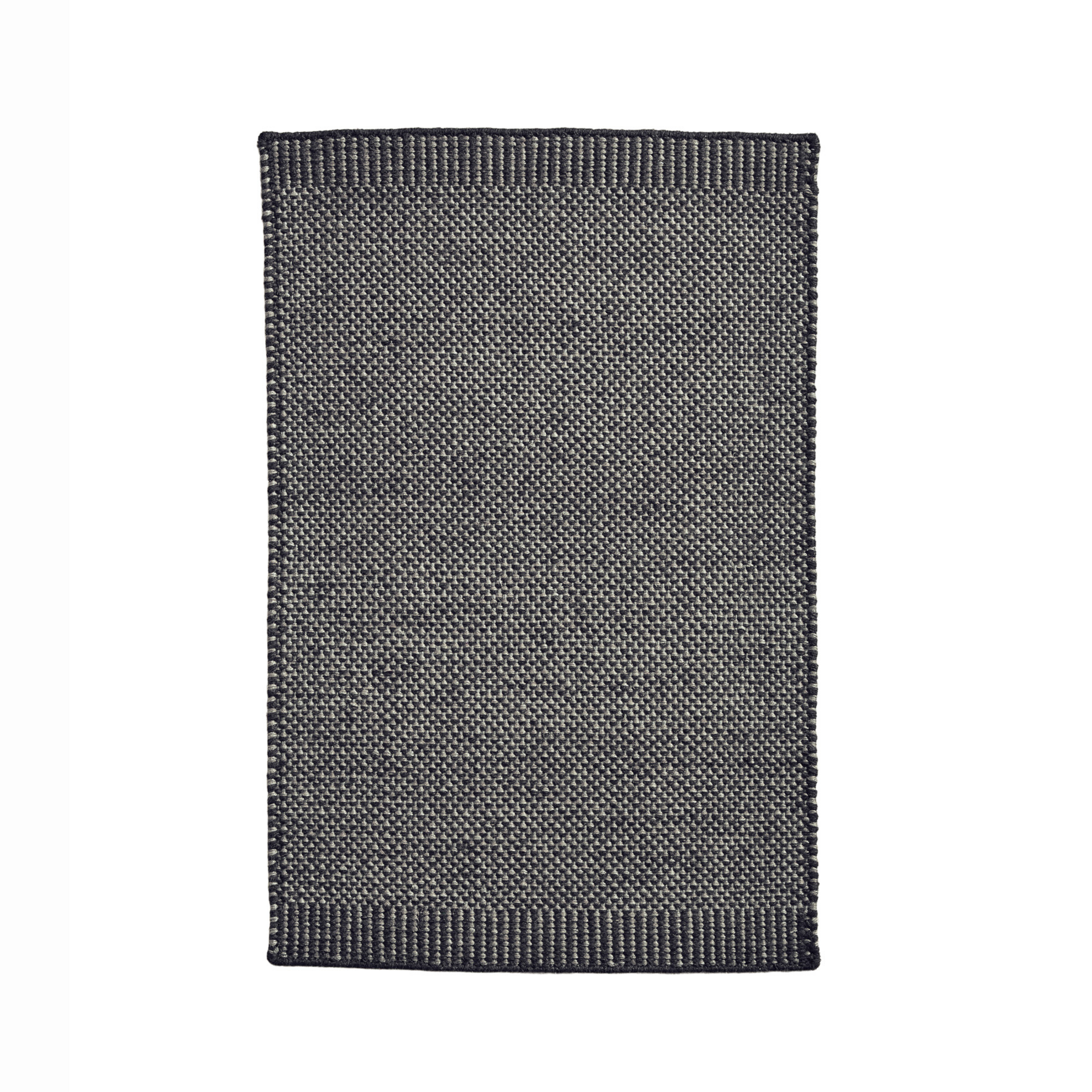 Paillasson Rombo, gris, 60 x 90 cm, laine/jute - Woud