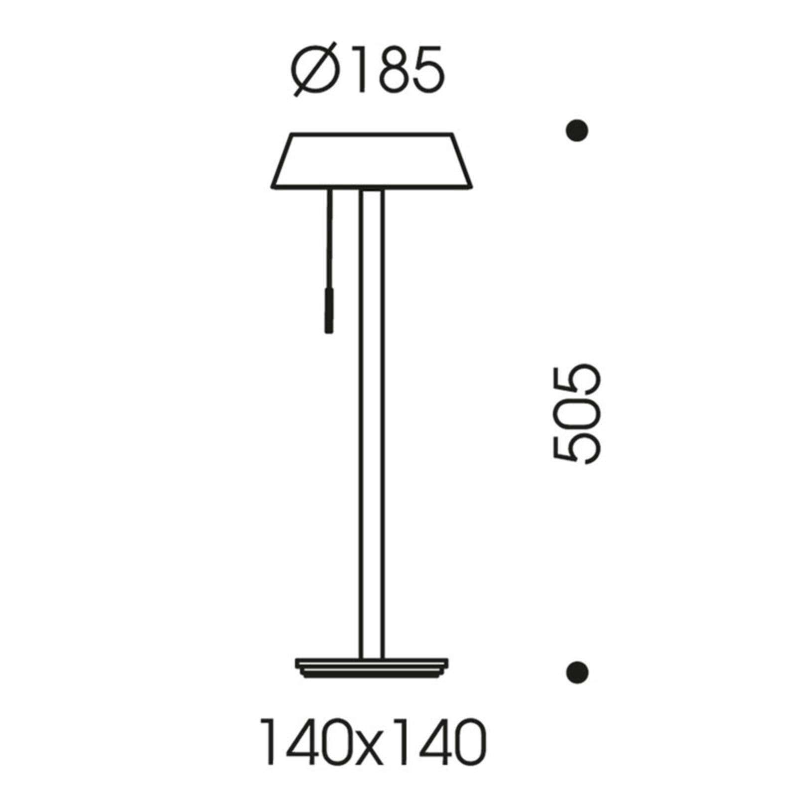 OLIGO Glance lampa stołowa LED szara matowa