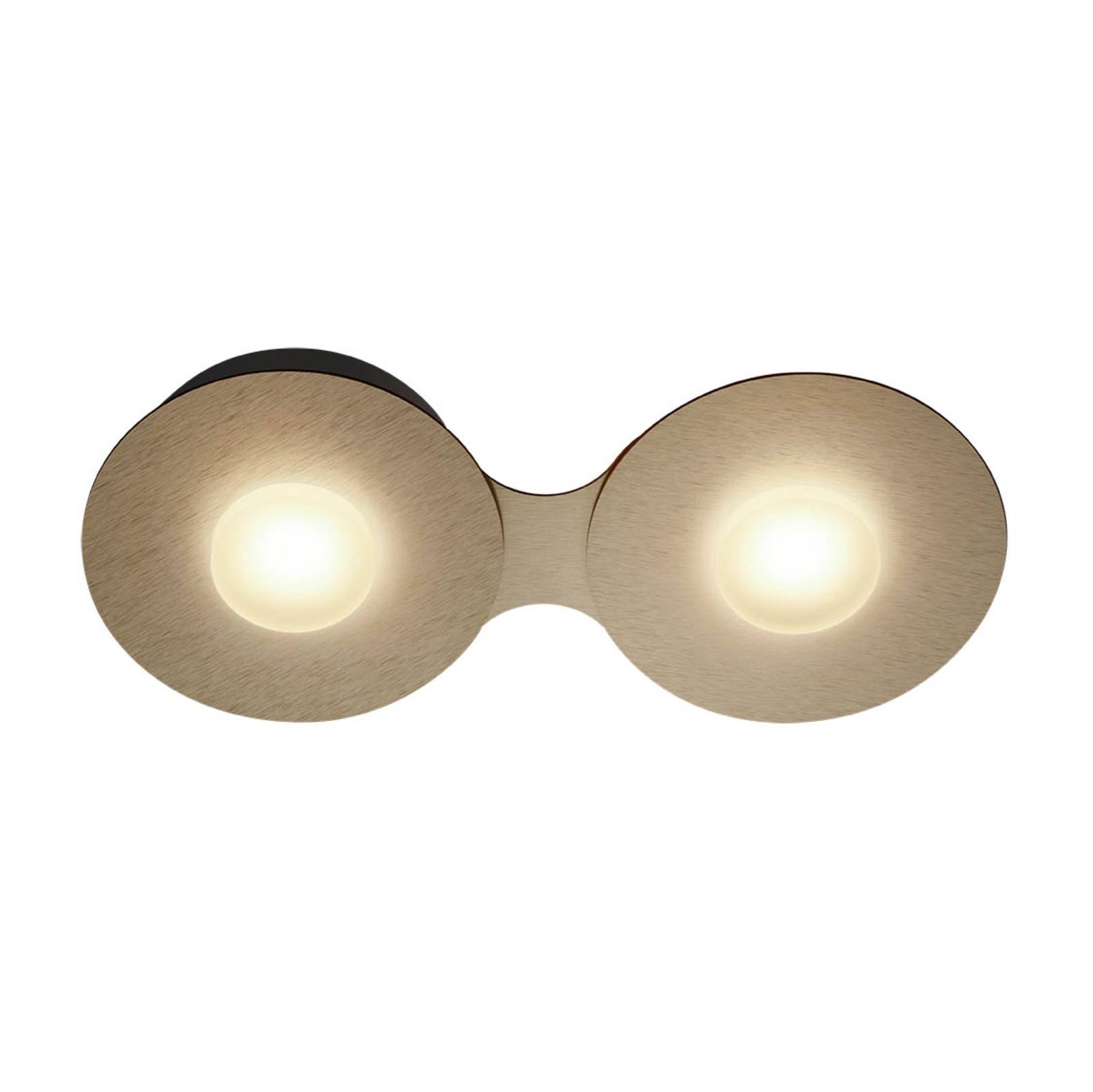 GROSSMANN Disc LED-Deckenleuchte, goldbraun, 2fl