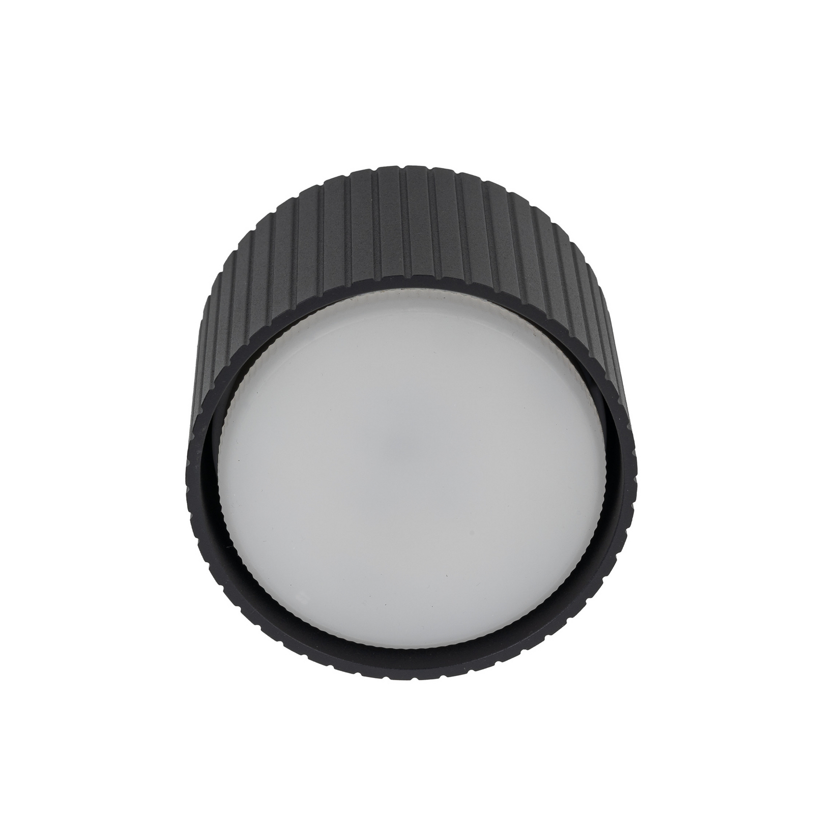 Downlight Ferro, zwart, kunststof, 6 cm hoog, GX53