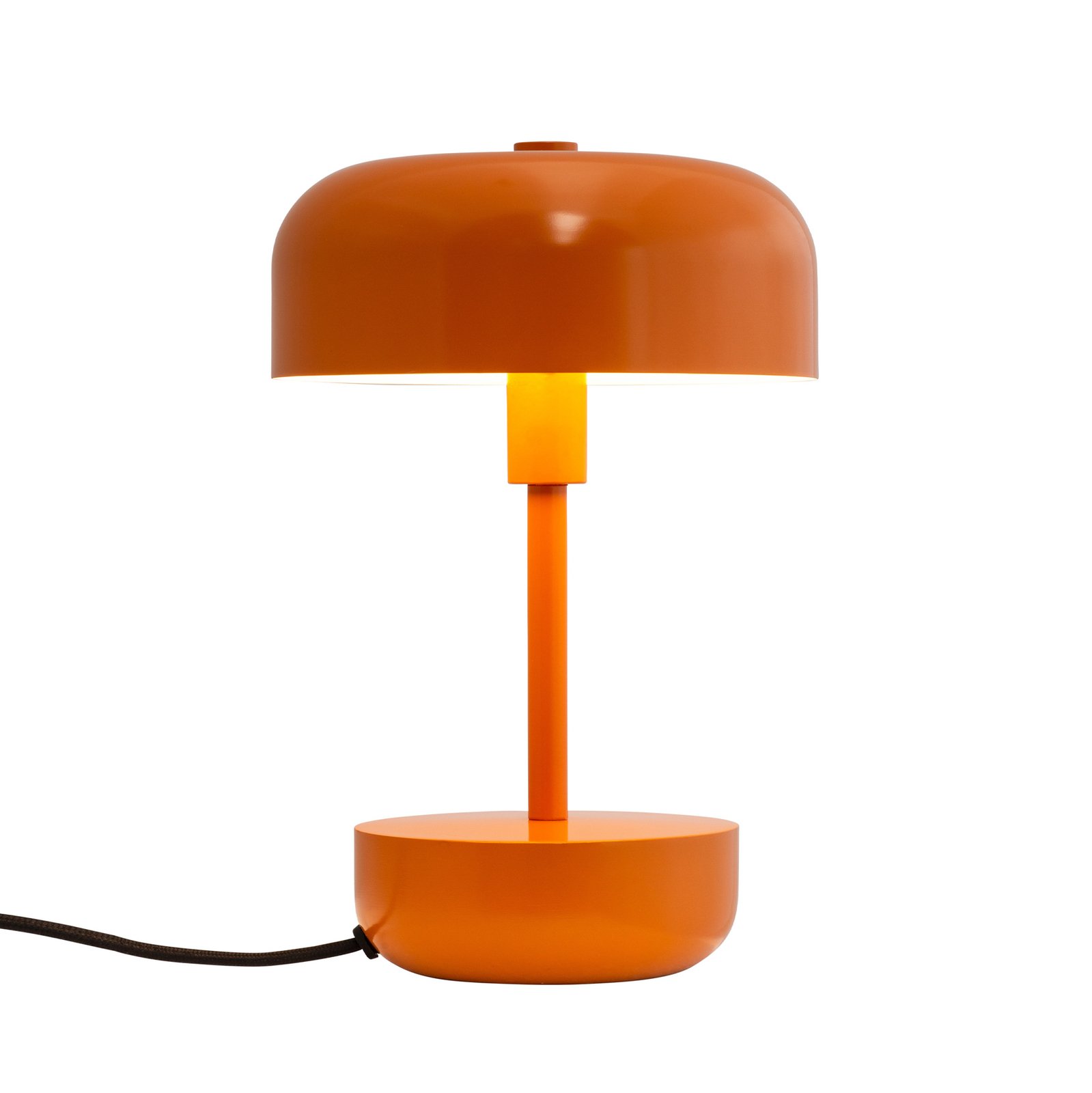 Lampa stołowa Dyberg Larsen Haipot, IP20, pomarańczowa