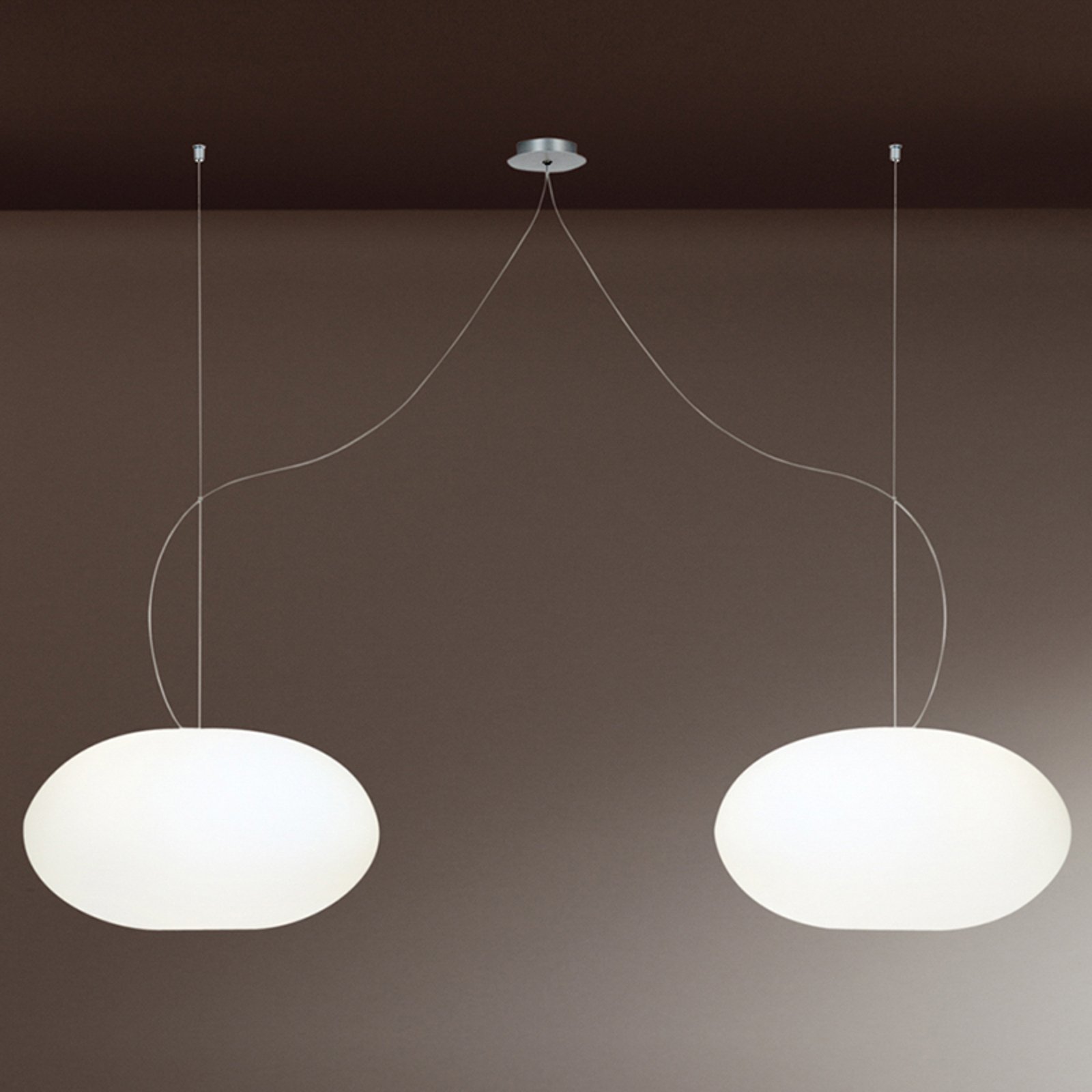 Design-hanglamp AIH, 28 cm, wit mat