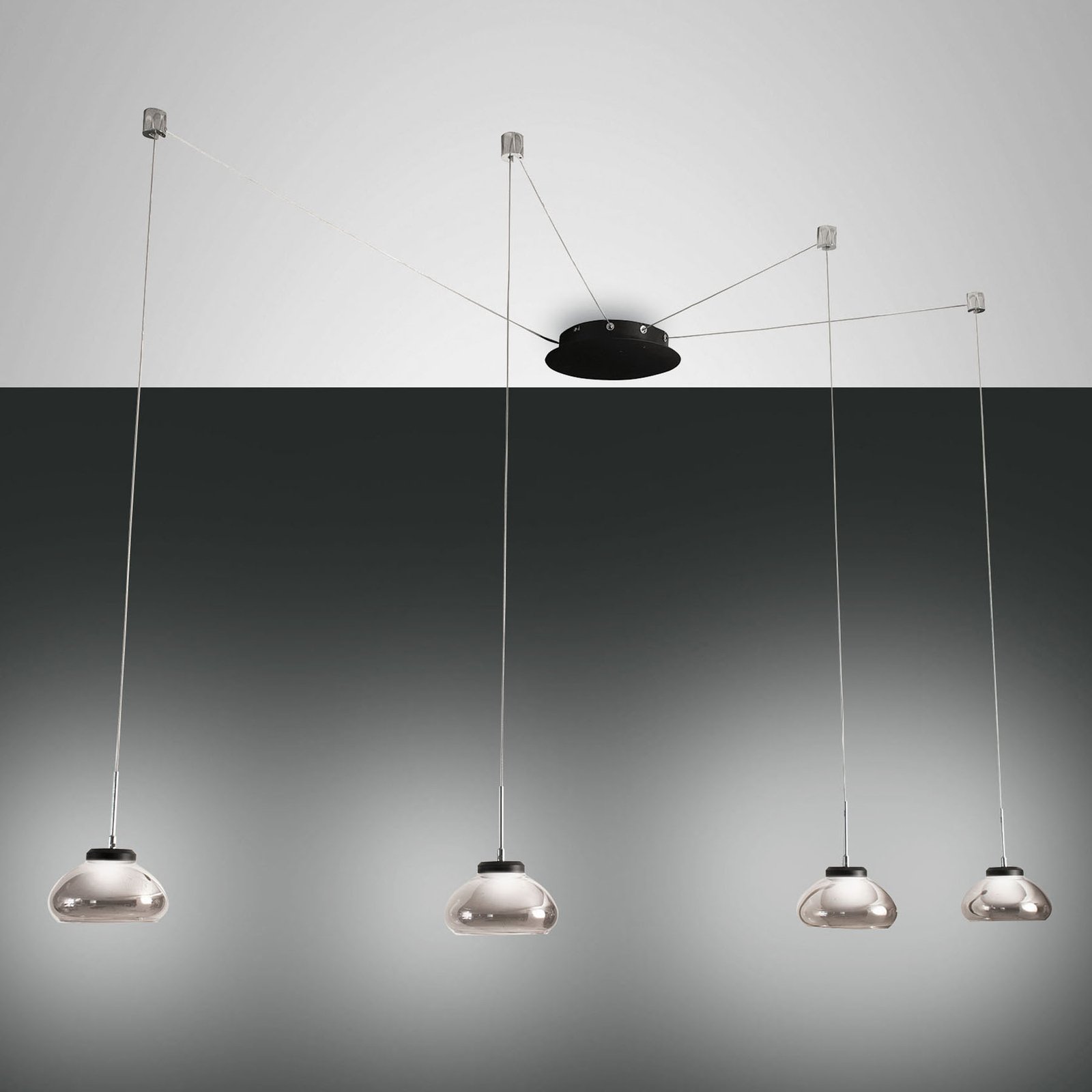 Arabella LED pendant light, 4-bulb