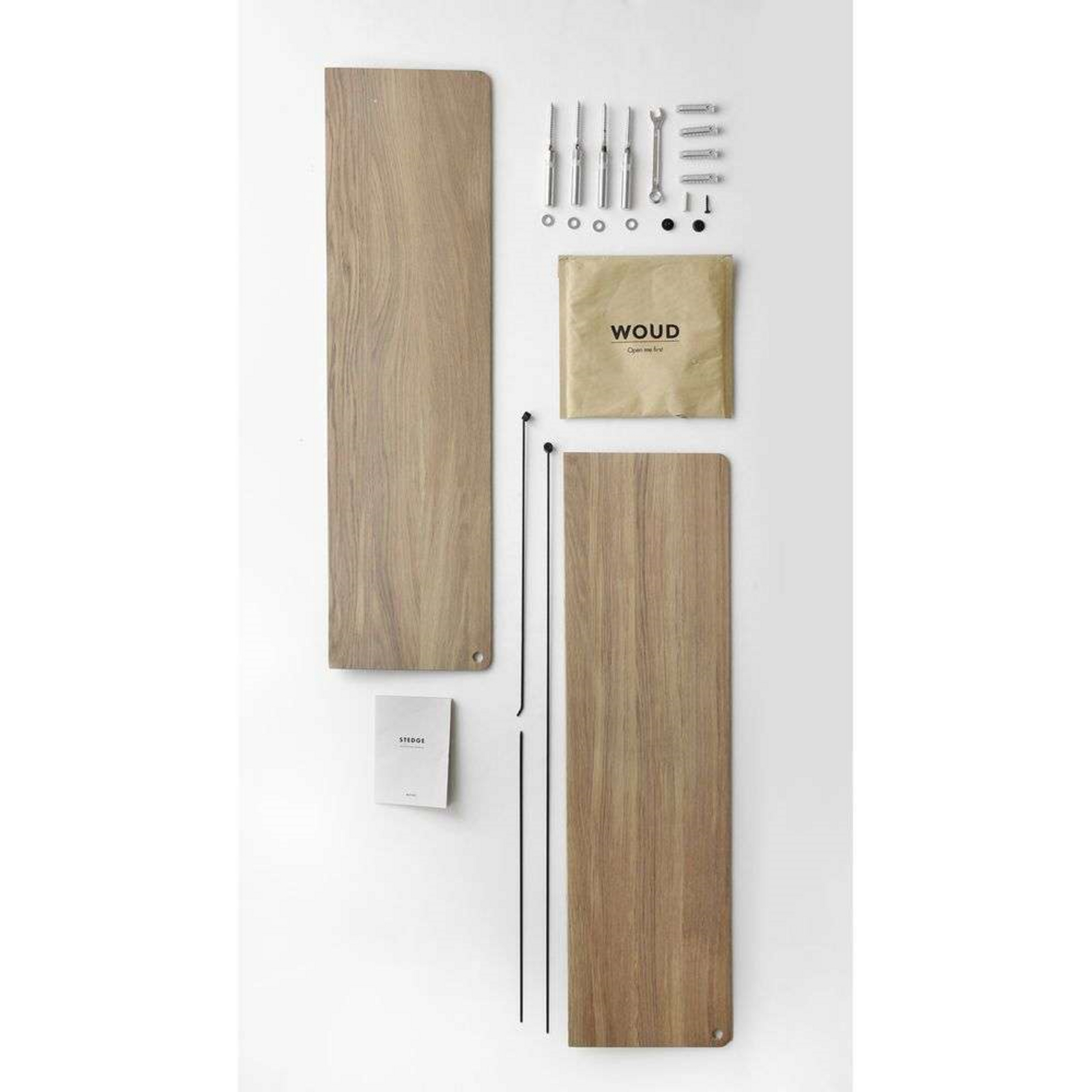 Stedge Prateleira L80 Matt White Oak - Woud