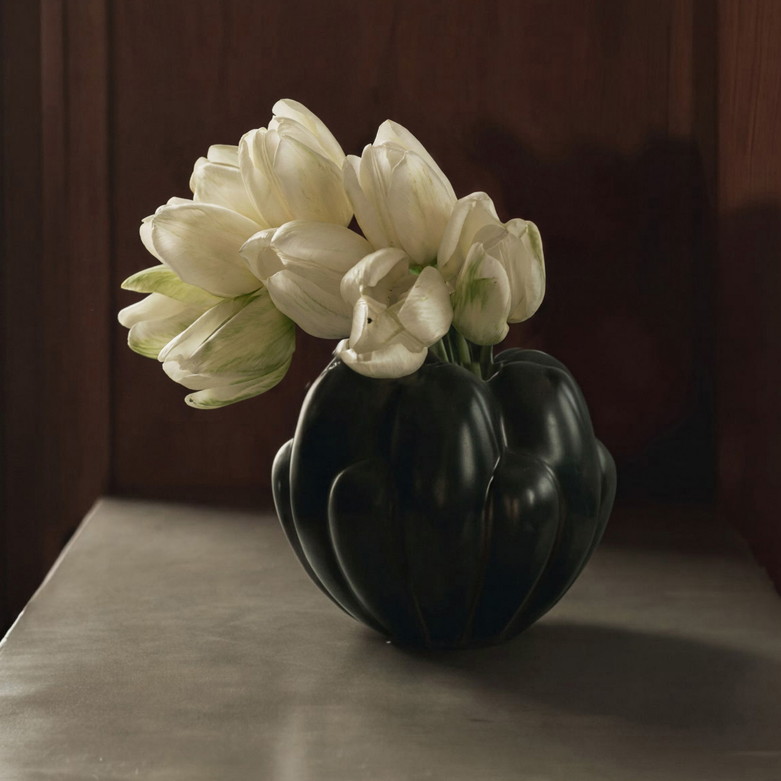 Bloom Vase, dunkelgrün, Höhe 18 cm, Keramik - 101 Copenhagen