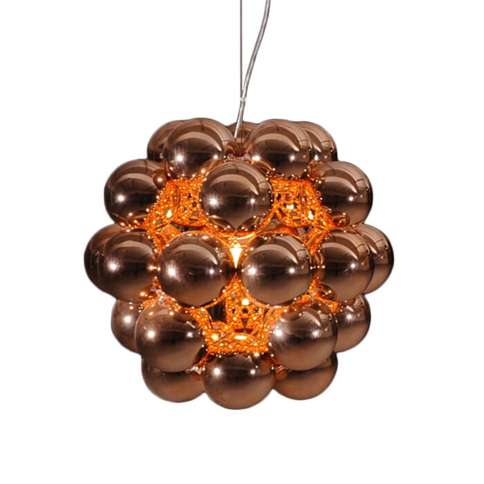 Lámpara colgante Beads Penta en cobre brillante