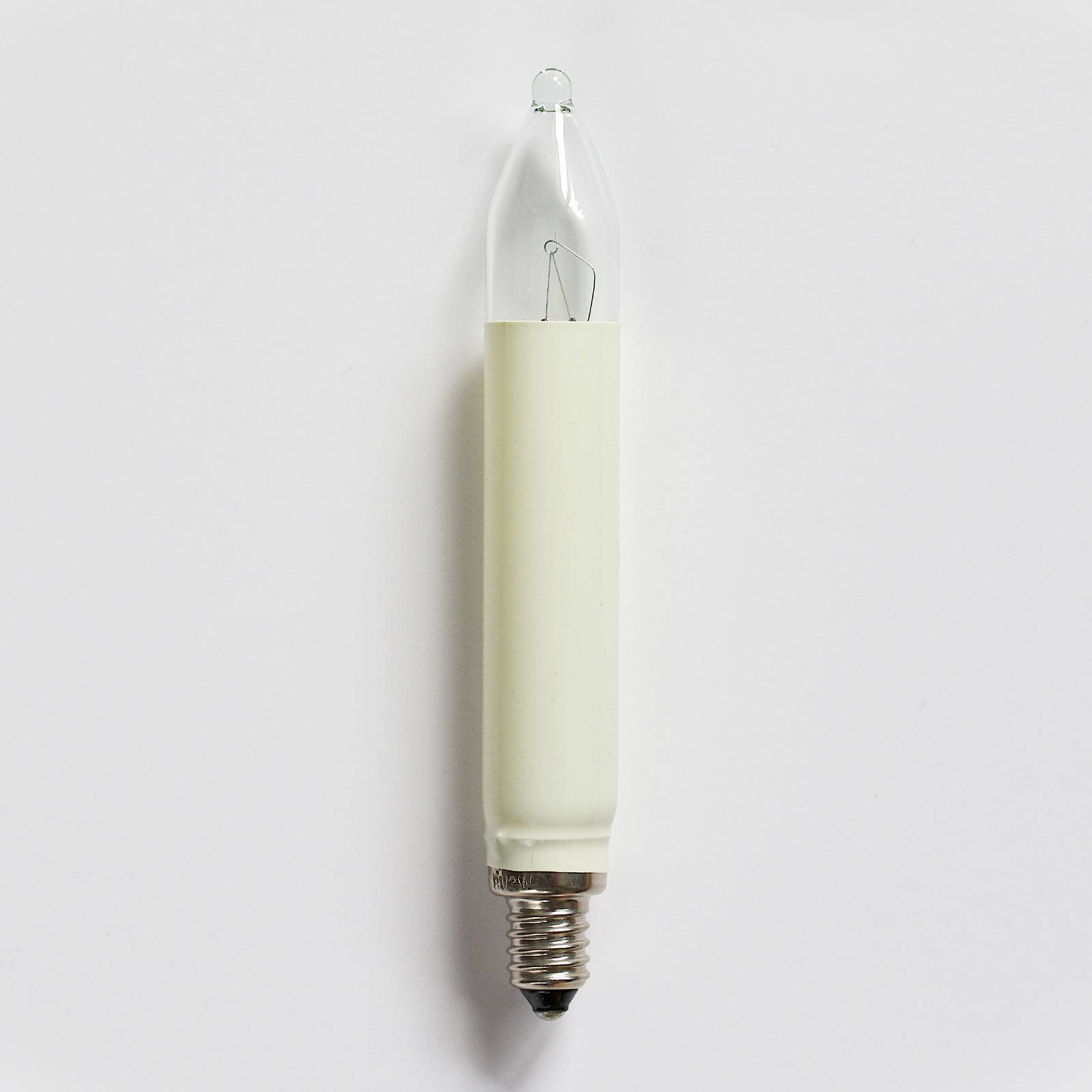 E10 3 W 8 V spare Christmas tree bulbs, pack of 3