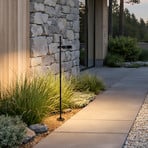 LED-sokkellampe Tessa, svart, aluminium, høyde 100 cm