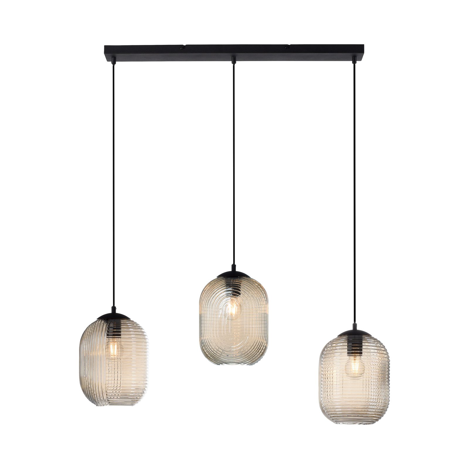 Hanglamp Shitake, 3-lamps, amber