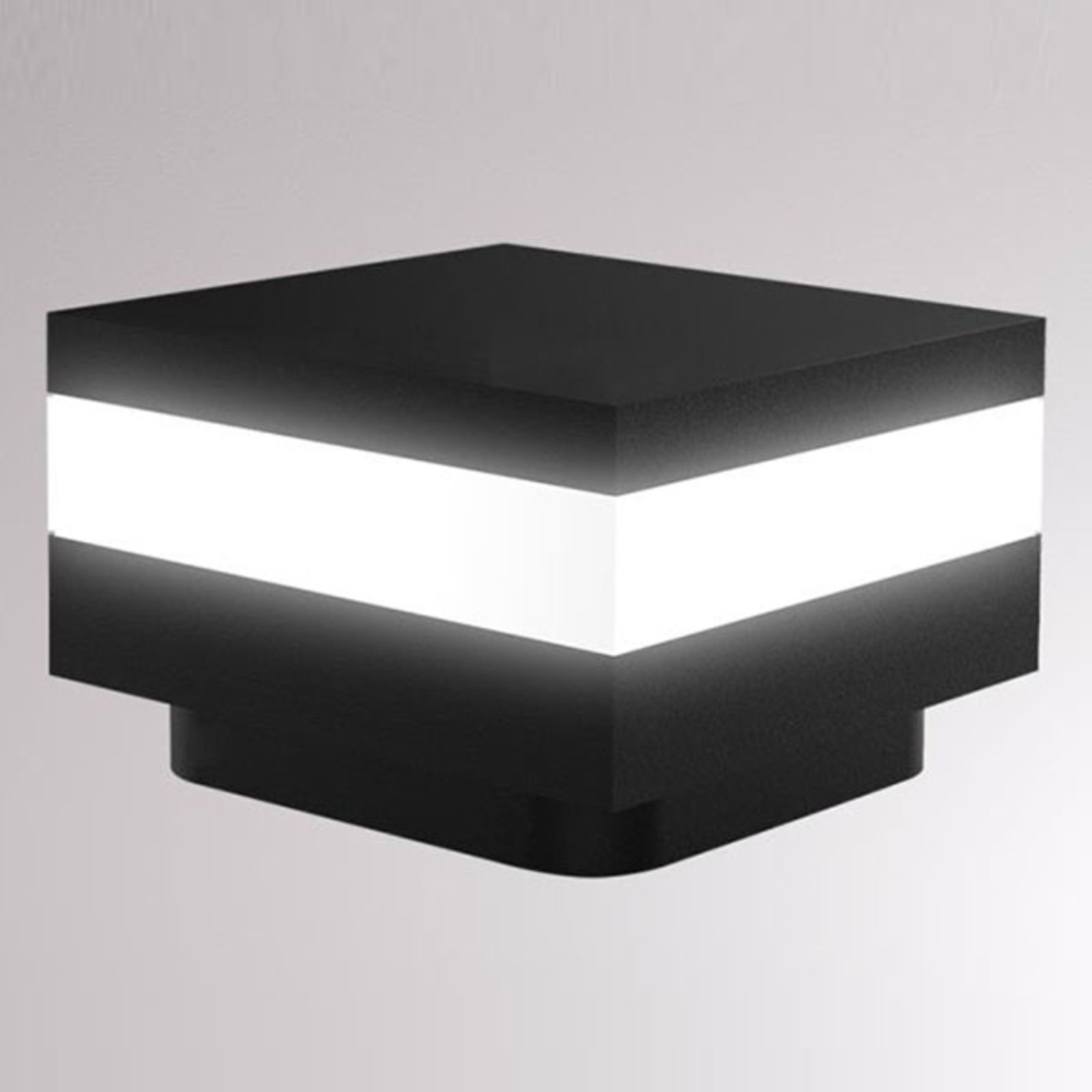 Mash soklové LED svietidlo IP65 čierna