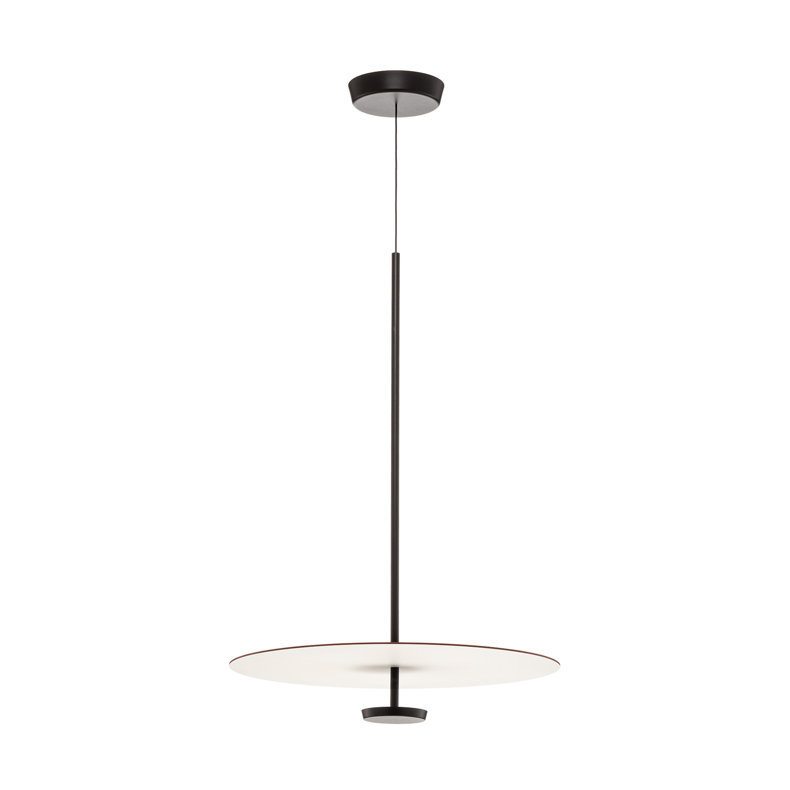 Vibia Flat LED hanglamp 1-lamp Ø 55cm terracotta