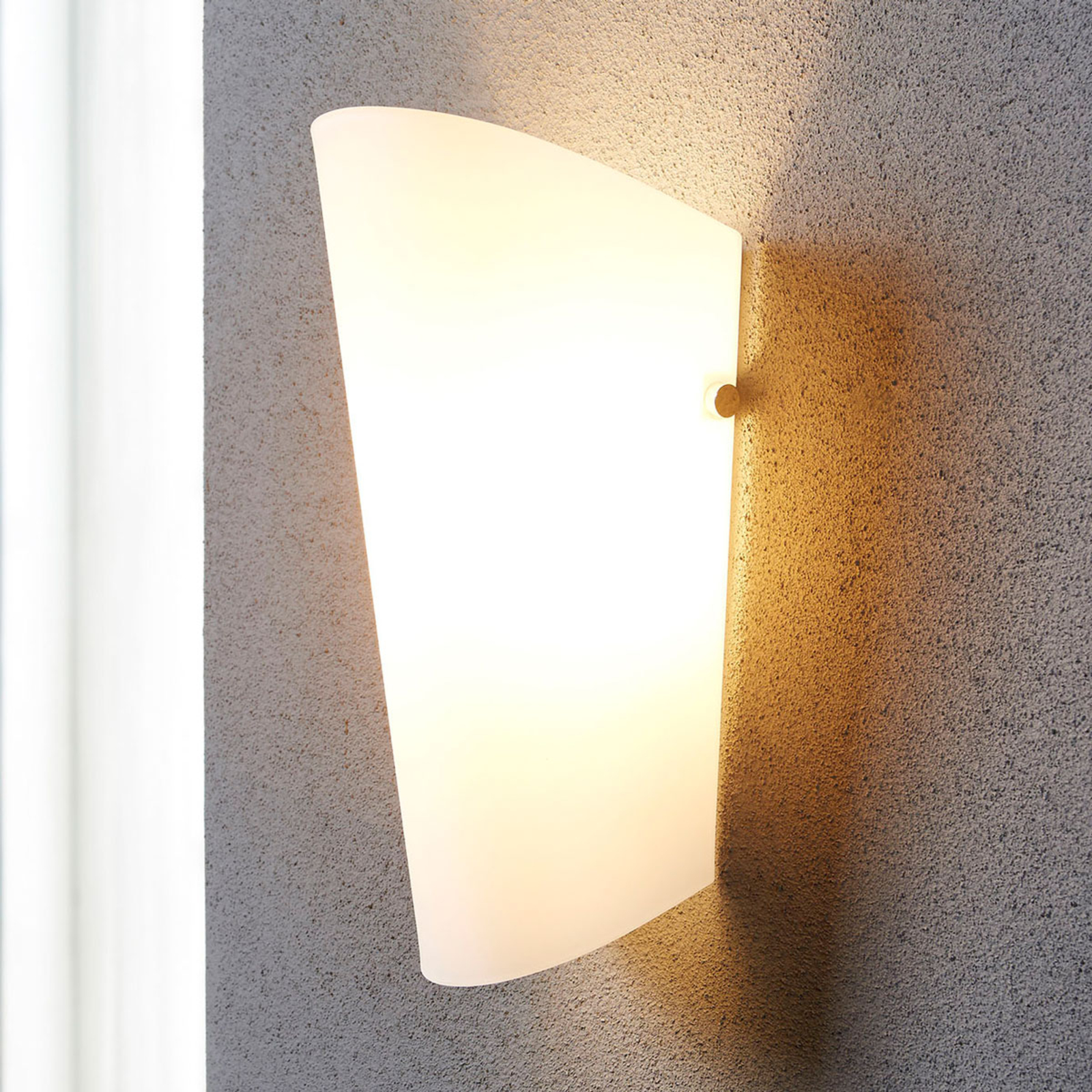 Aurora - lampada da parete con diffusore in vetro