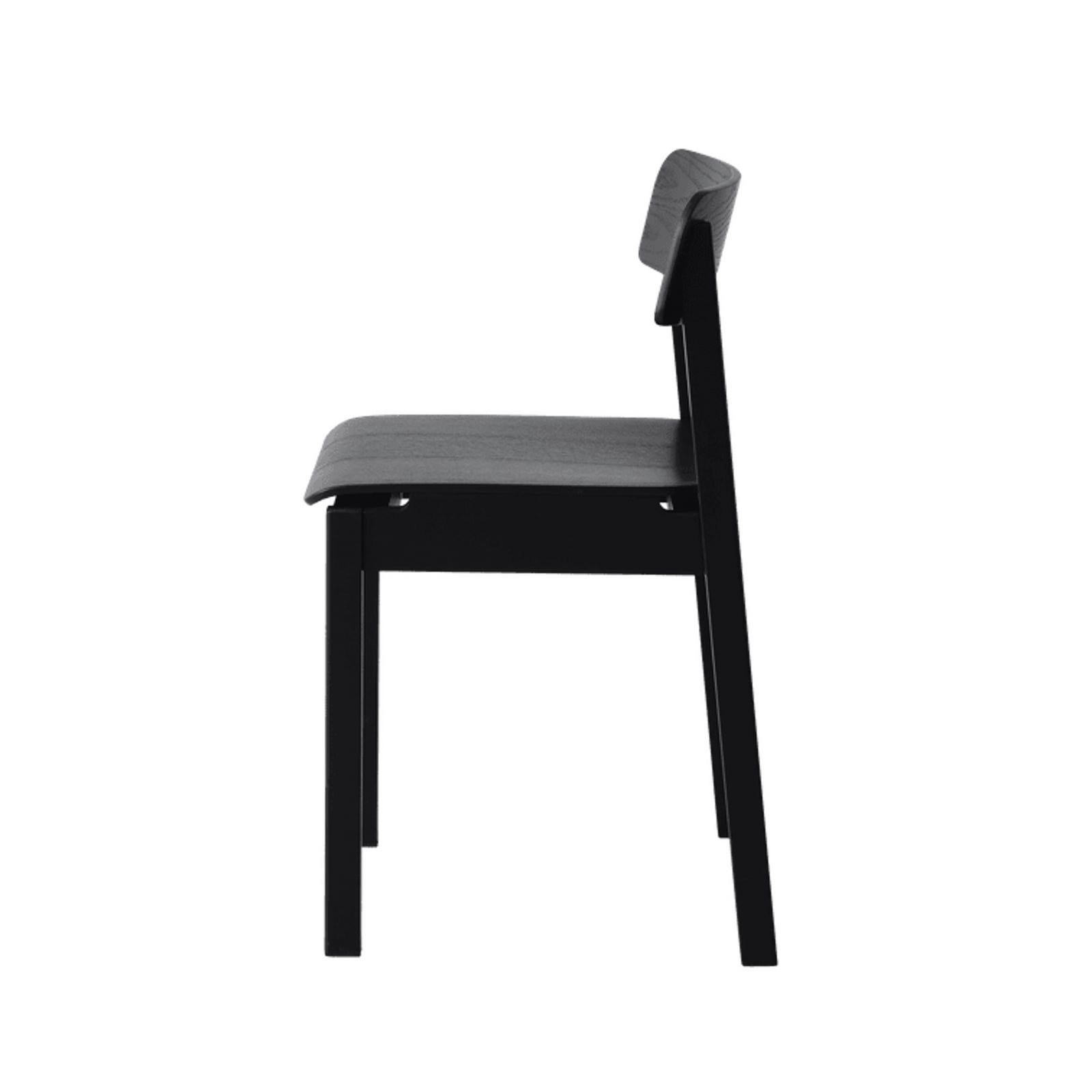 EVERYDAY-stol, svart eik, høyde 75 cm – Moebe